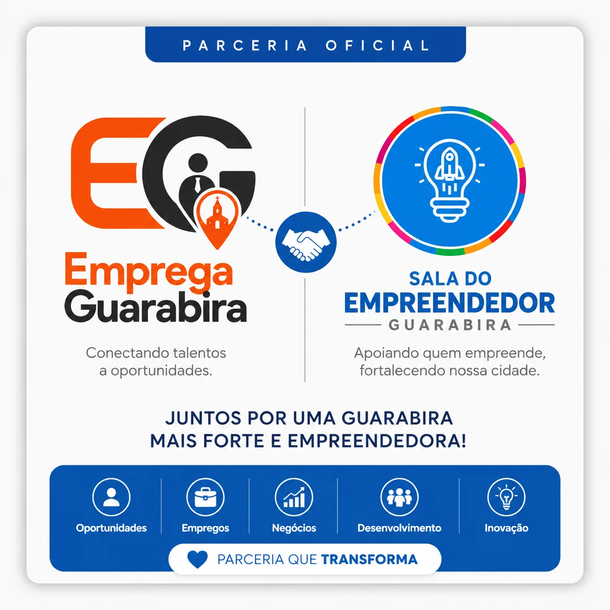 Parceria oficial Emprega Guarabira e Sala do Empreendedor